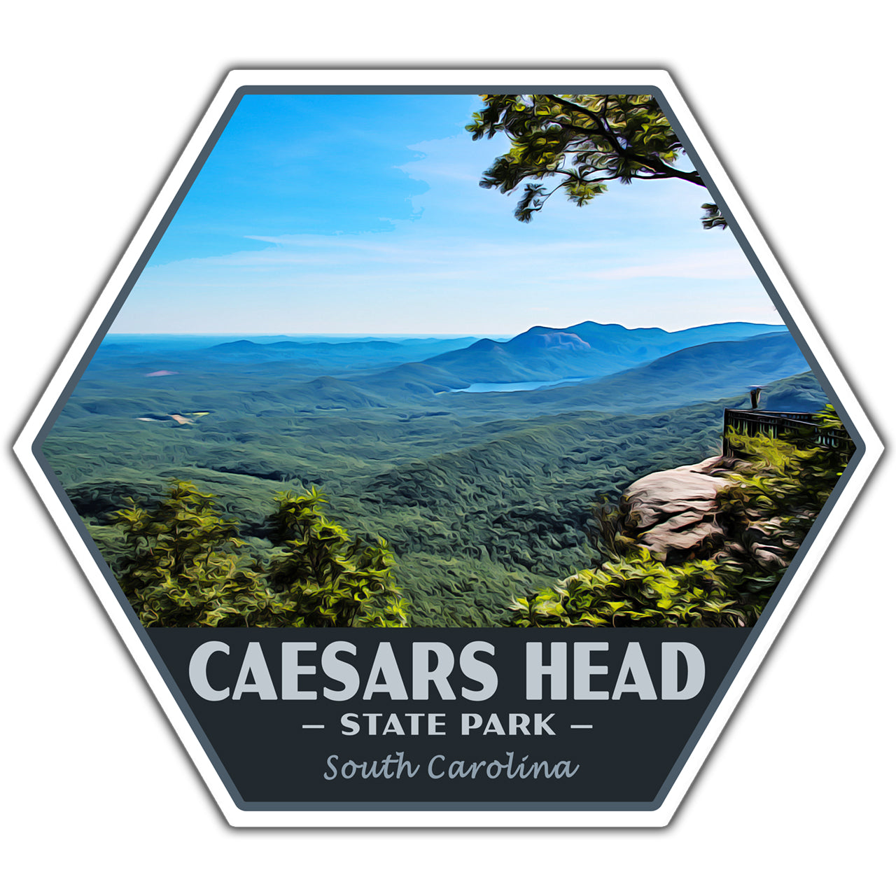 Caesars Head state park sticker