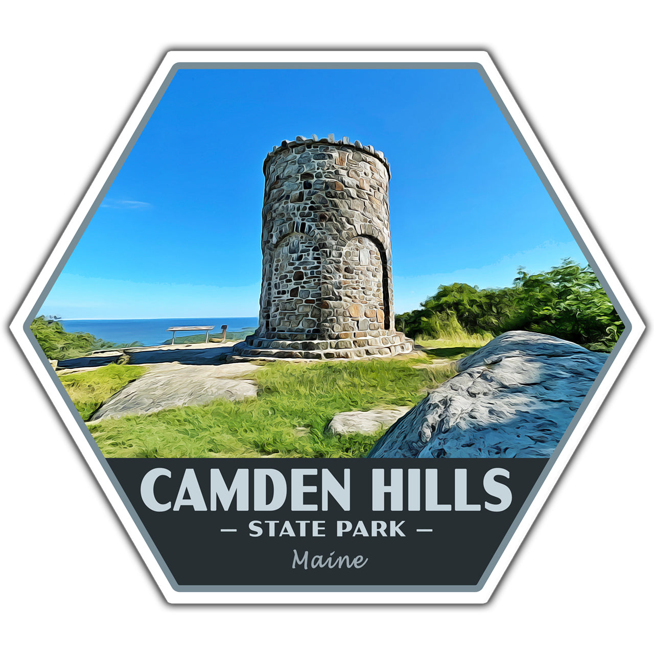 Camden Hills state park sticker