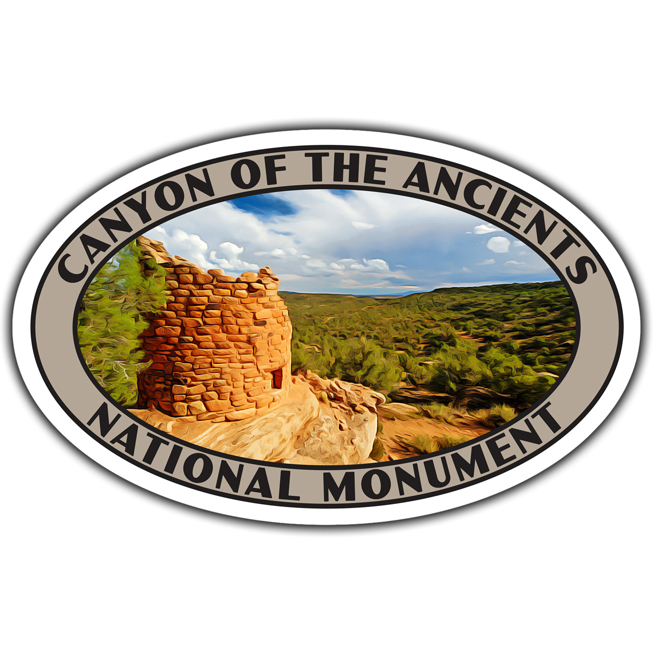 Canyon of the Ancients National Monument Sticker (Pueblo) – Just Go ...