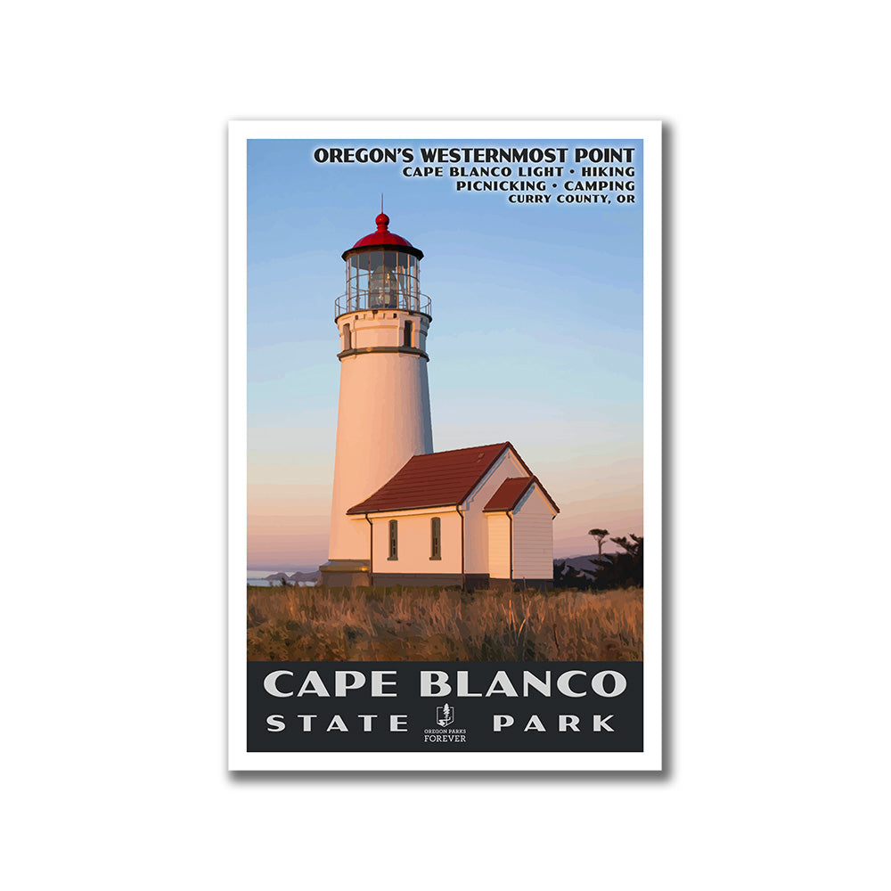 Cape Blanco State Park Poster - WPA (Lighthouse) - OPF