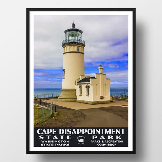 cape disappontment state park poster