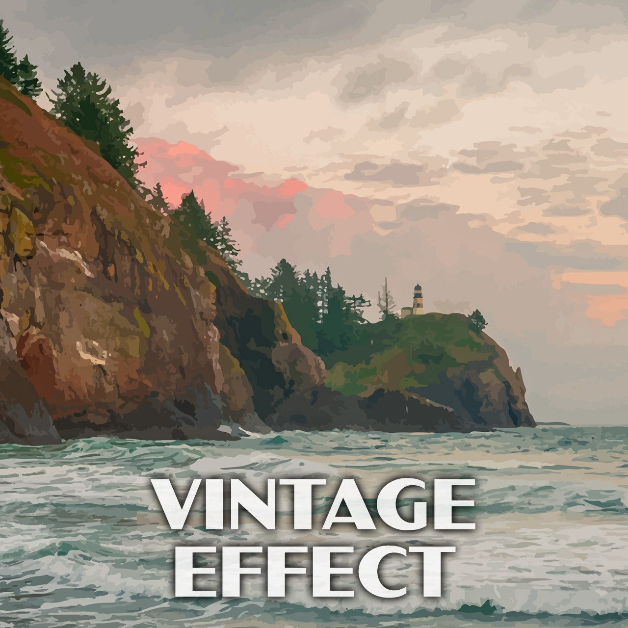 Cape Disappointment State Park Poster-WPA (Moonrise)