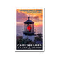 Cape Meares State Scenic Viewpoint Poster - WPA (Lighthouse at Sunset) - OPF