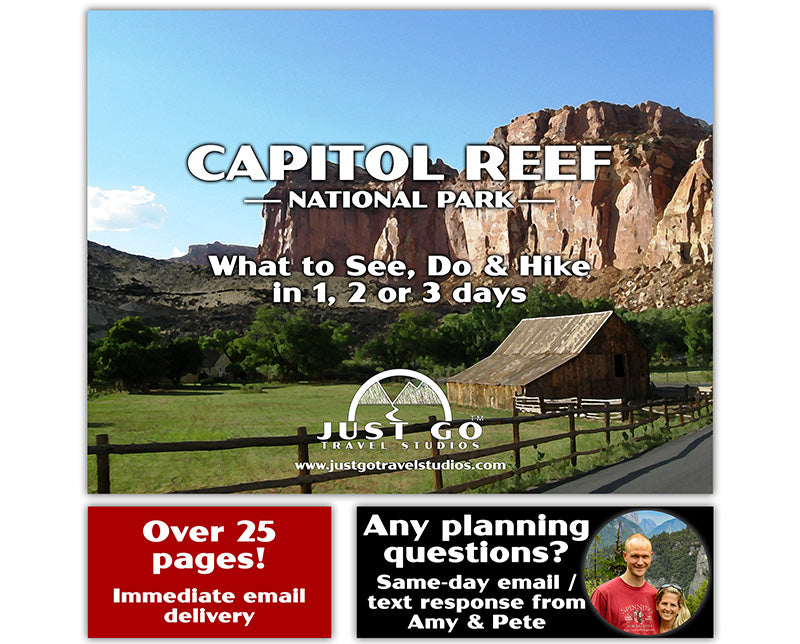 Capitol Reef National Park Itinerary (Digital Download)