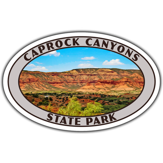 Caprock Canyons state park sticker