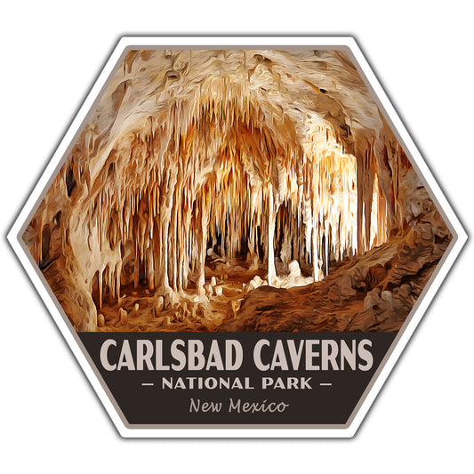 carslbad caverns national park sticker