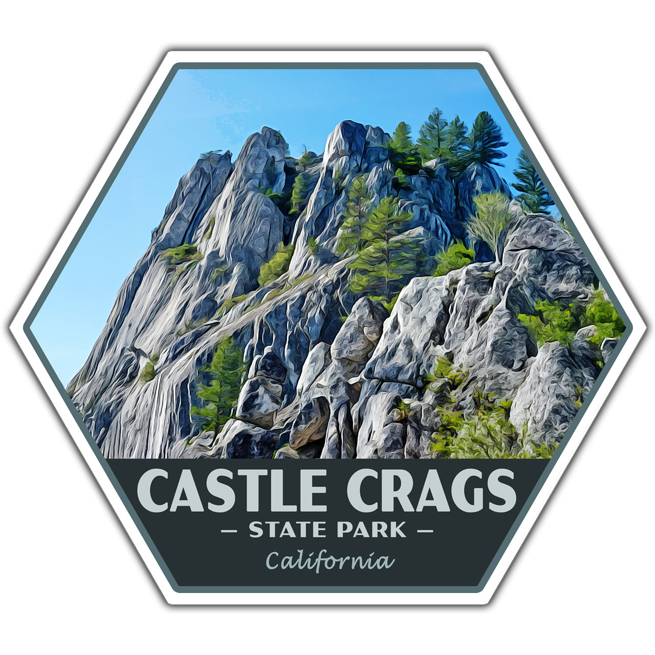 Castle Crags State Park Sticker