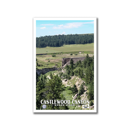 Castlewood Canyon State Park Poster - WPA (Dam View) - CPF / FOCCSP