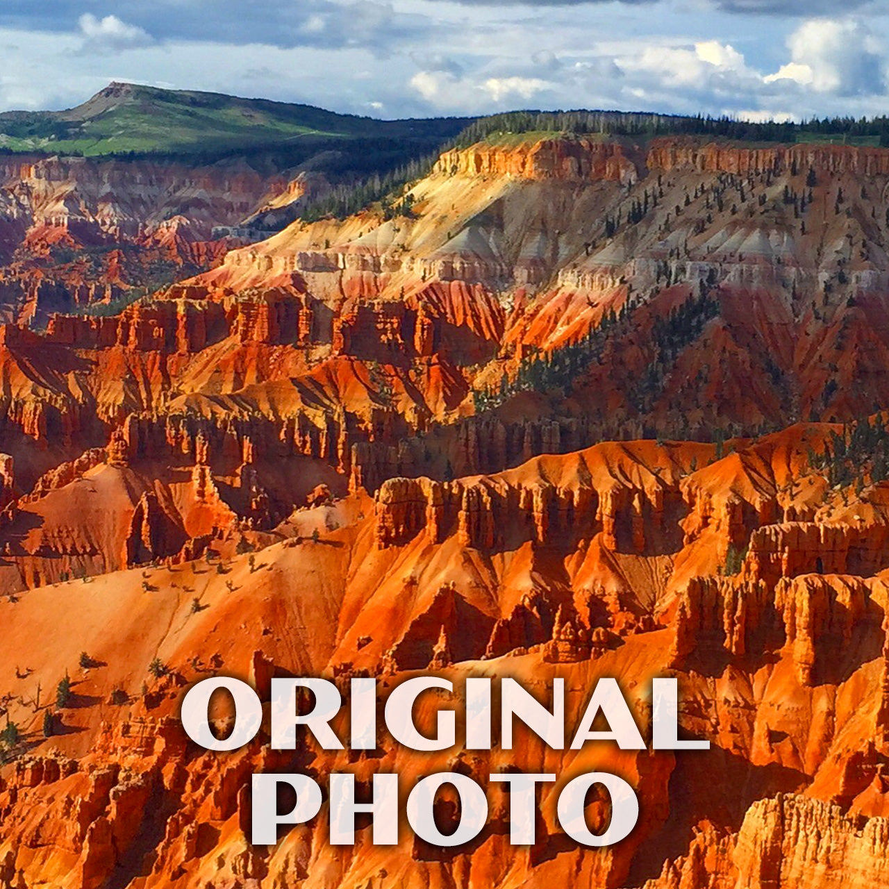 Cedar Breaks National Monument Poster-WPA (Cloudy Sky)