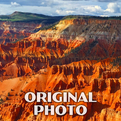 Cedar Breaks National Monument Poster-WPA (Cloudy Sky)