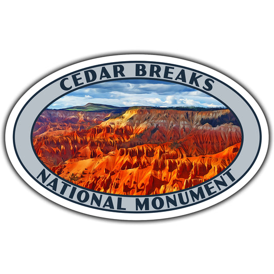 Cedar Breaks national monument sticker