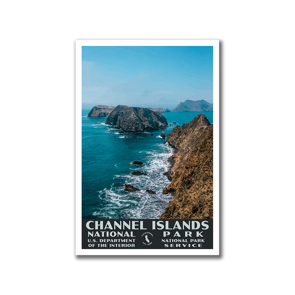 Channel Islands National Park Poster-WPA (Anacapa Island)