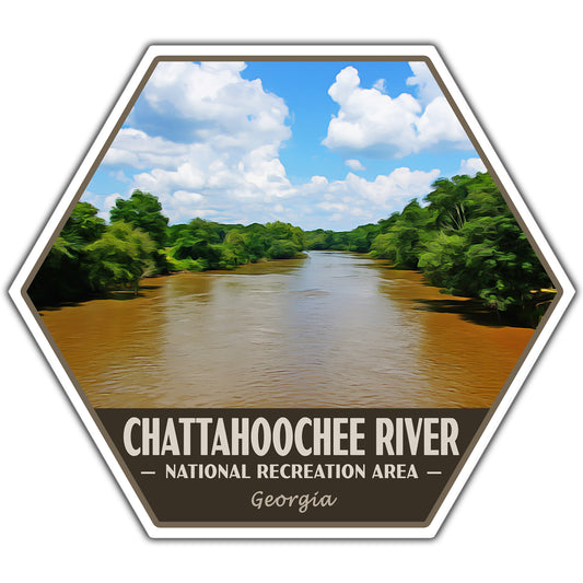 Chattahoochee River national recreation area sticker