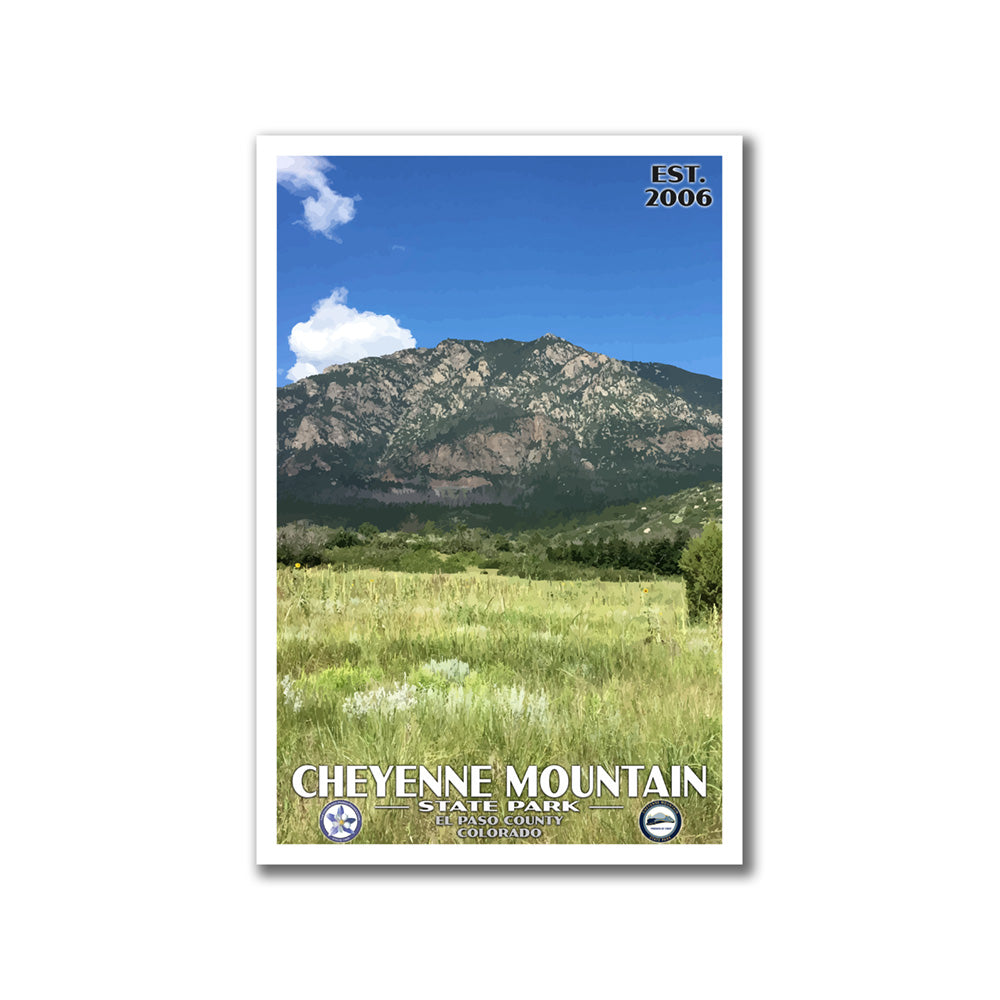 Cheyenne Mountain State Park Poster - WPA (Mountain View) - CPF / FOCMSP