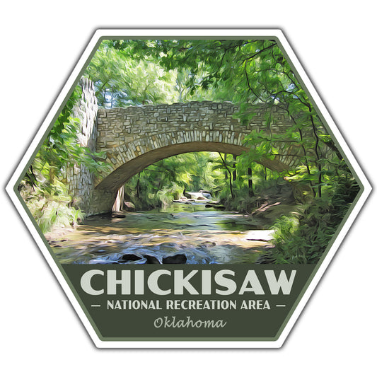 Chickisaw national recreation area sticker