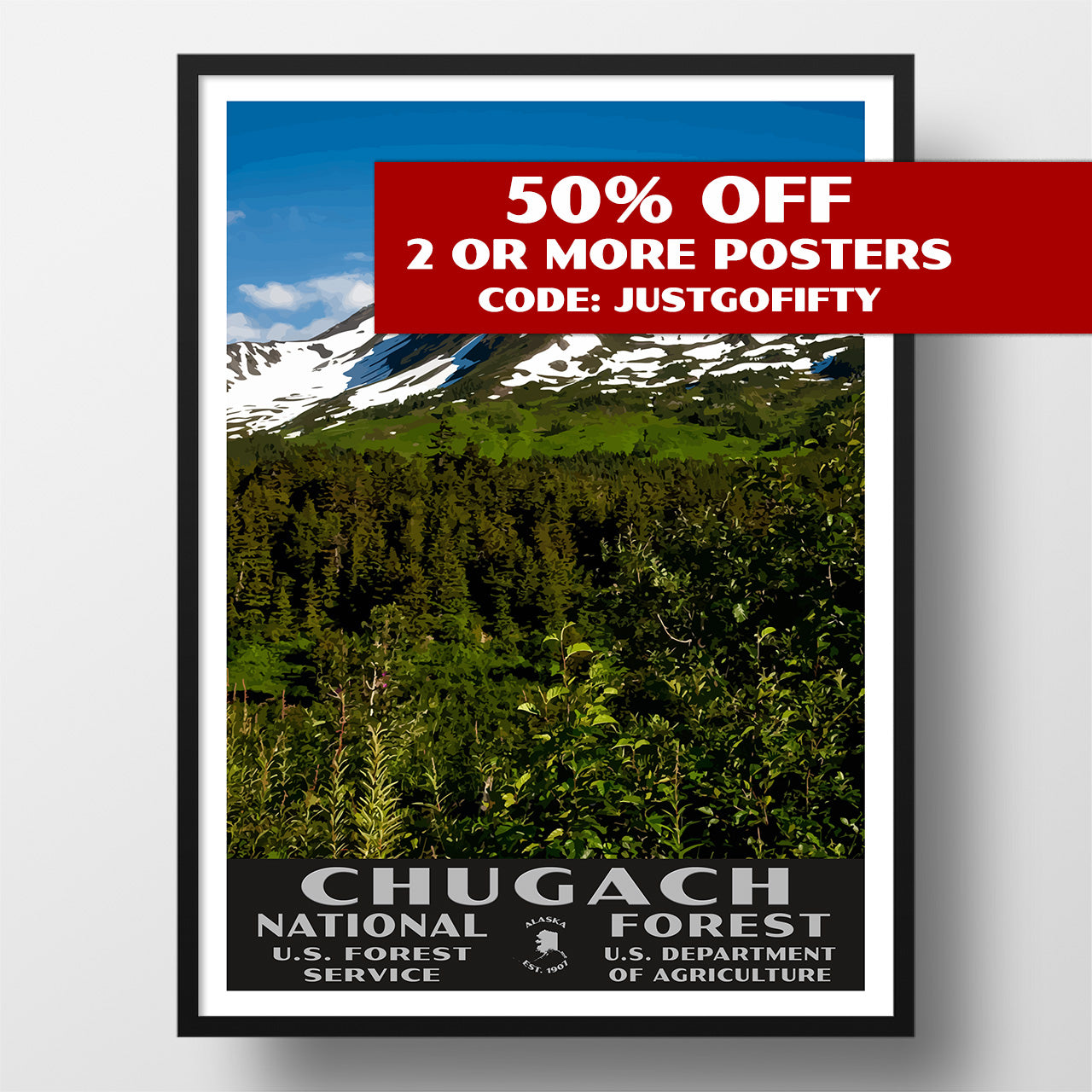 Chugach National Forest poster