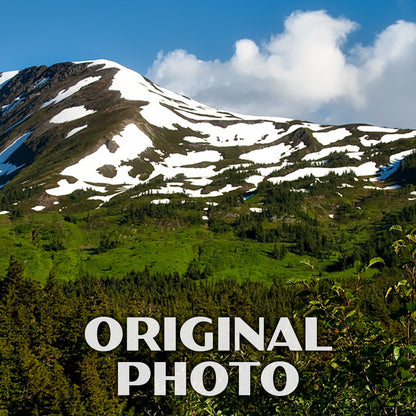 Chugach National Forest Poster-WPA (Mountain View)