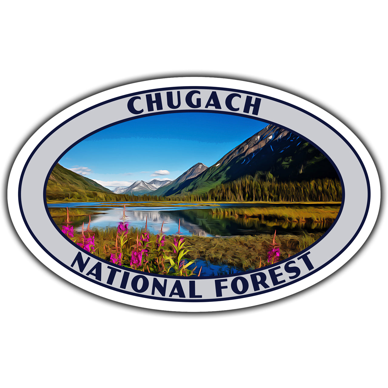 Chugach National Forest Sticker (Lake View)