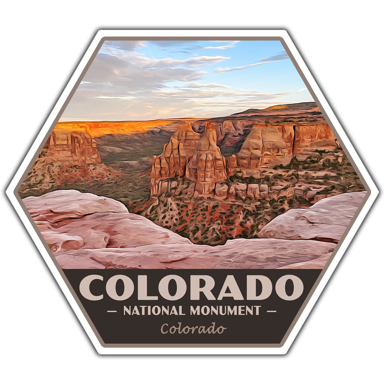 Colorado national monument sticker