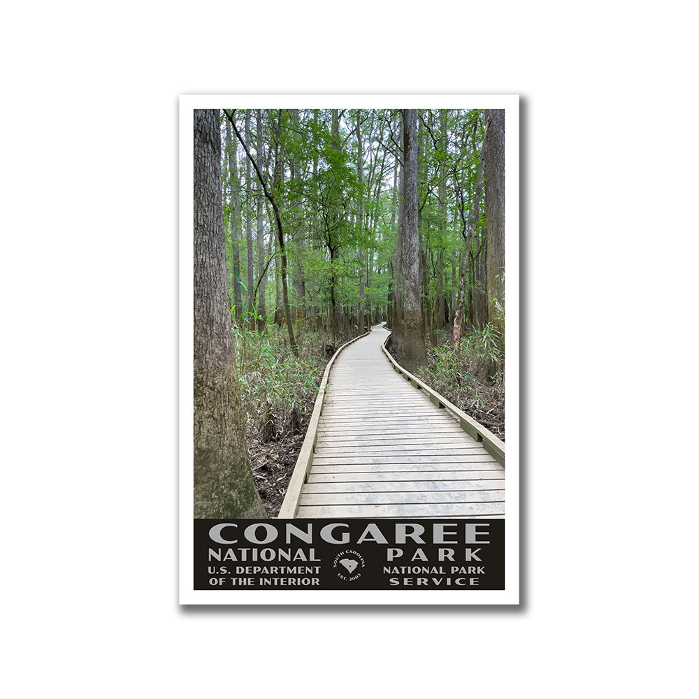 Congaree National Park Poster - WPA (Low Boardwalk)