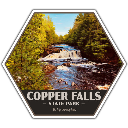 Copper Falls state park sticker