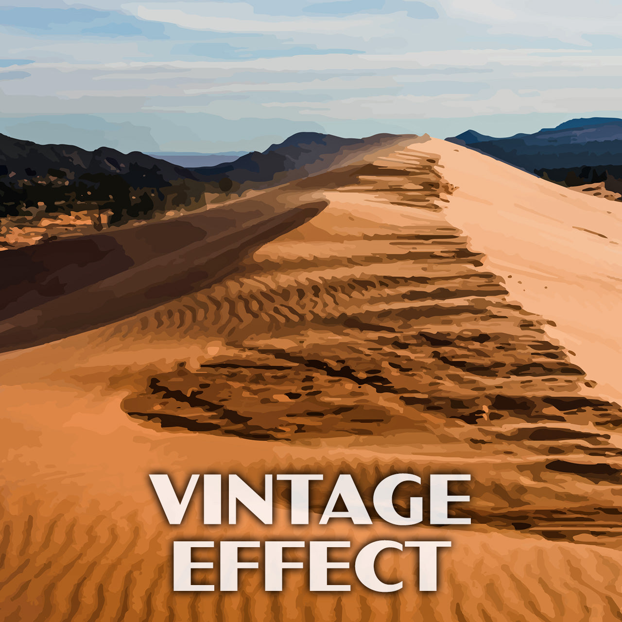 Coral Pink Sand Dunes State Park Poster-WPA (Dunes View)