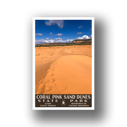 Coral Pink Sand Dunes State Park Poster-WPA (Mesa View)