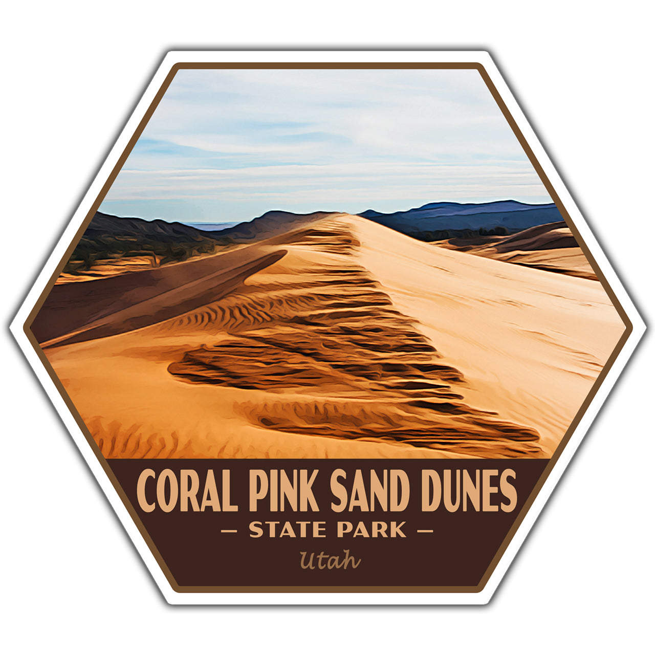Coral Pink Sand Dunes state park sticker