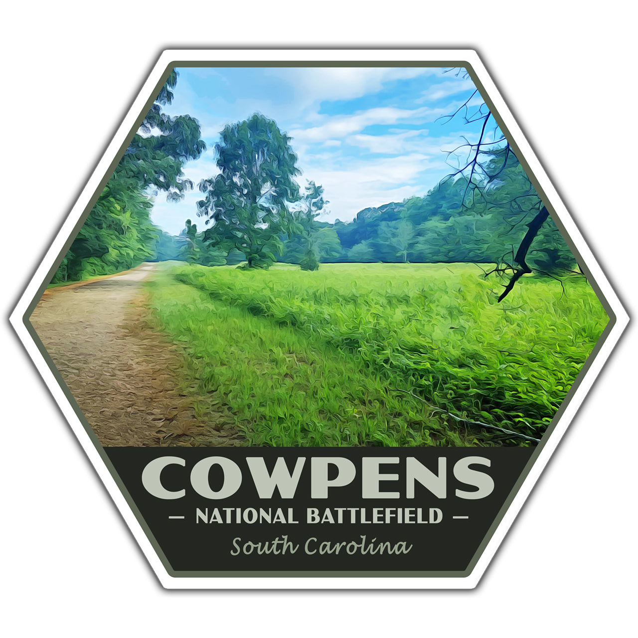 Cowpens national battlefield sticker