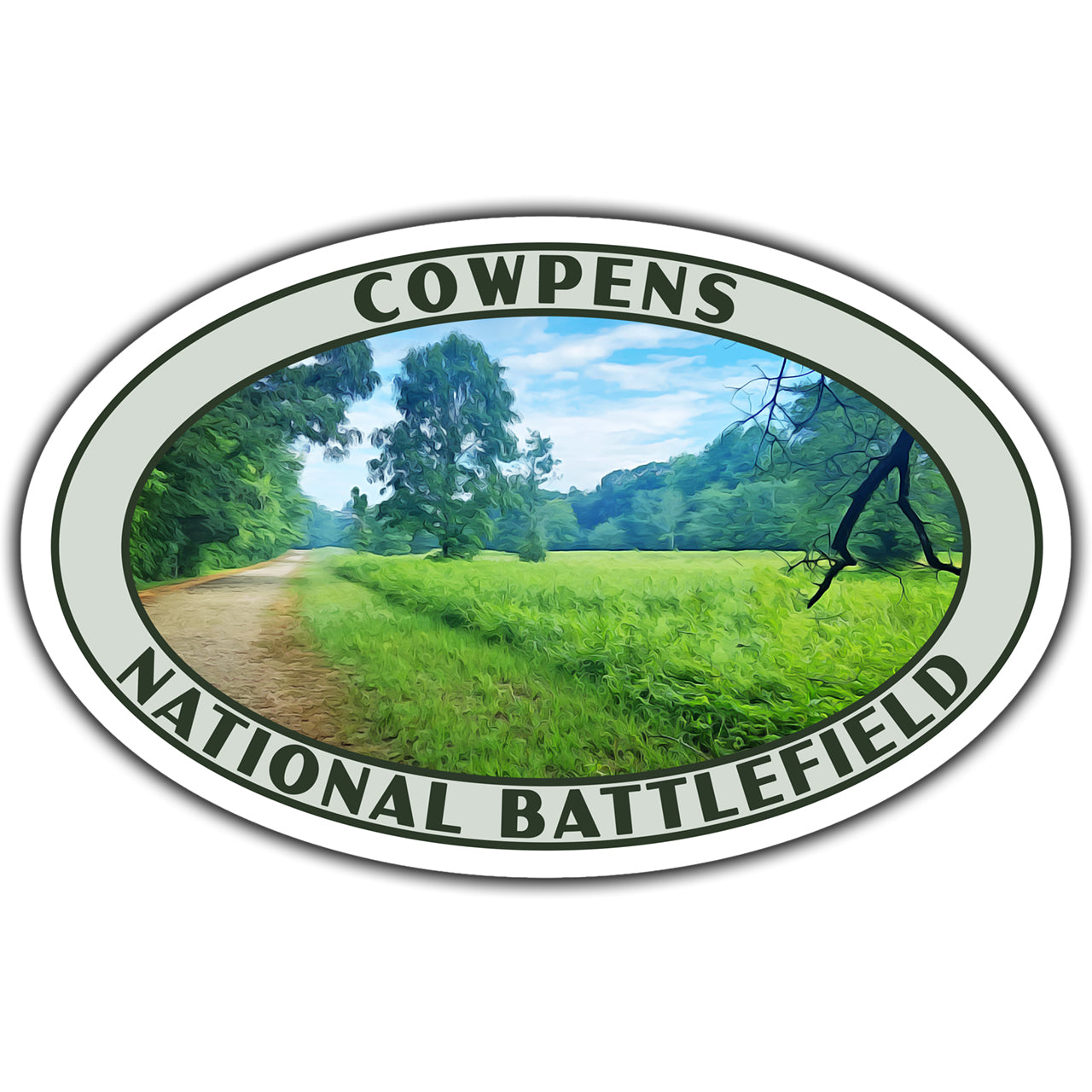 Cowpens national battlefield sticker