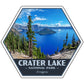crater lake national park sticker