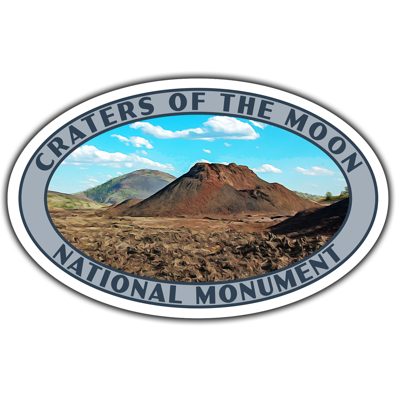 Craters of the Moon national monument sticker