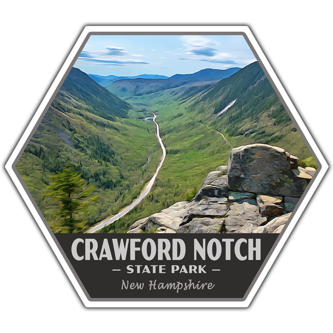 Crawford Notch state park sticker