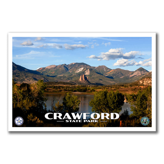 Crawford State Park Poster - WPA (Daytime View) - CPF / CSP