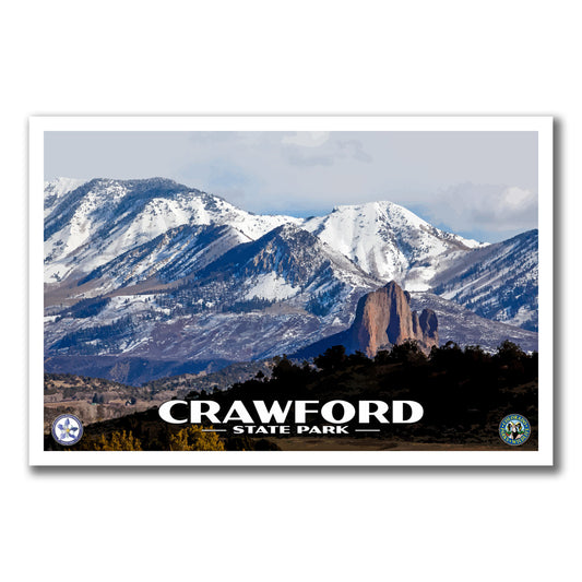 Crawford State Park Poster - WPA (Snow) - CPF / CSP
