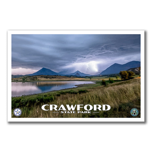 Crawford State Park Poster - WPA (Stormy Skies) - CPF / CSP