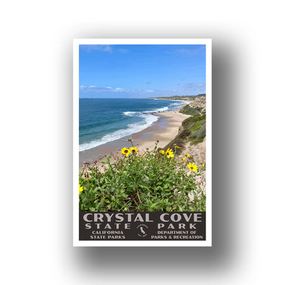 Crystal Cove State Park Poster-WPA (Beach)