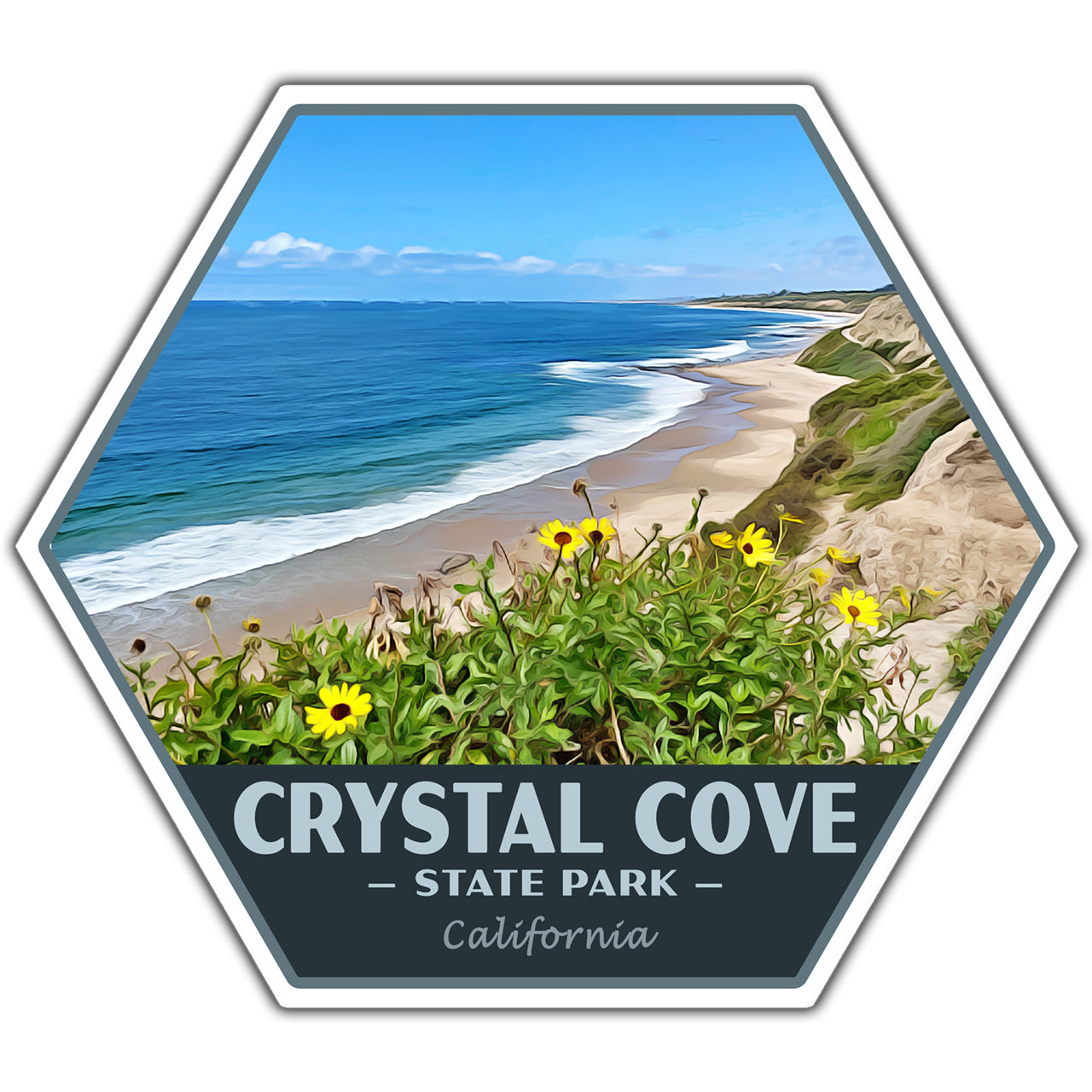 Crystal Cove state park sticker