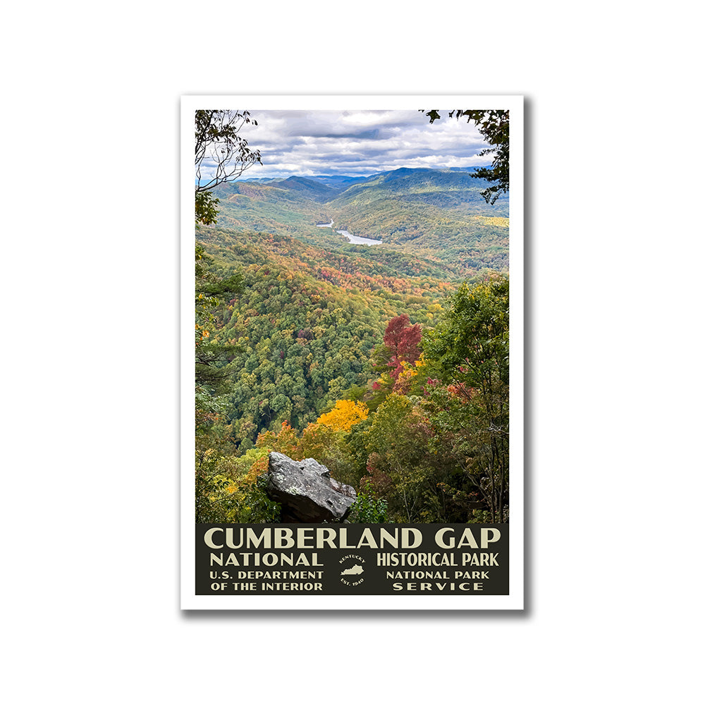 Cumberland Gap National Historical Park Poster-WPA (Gap View in the Fall)