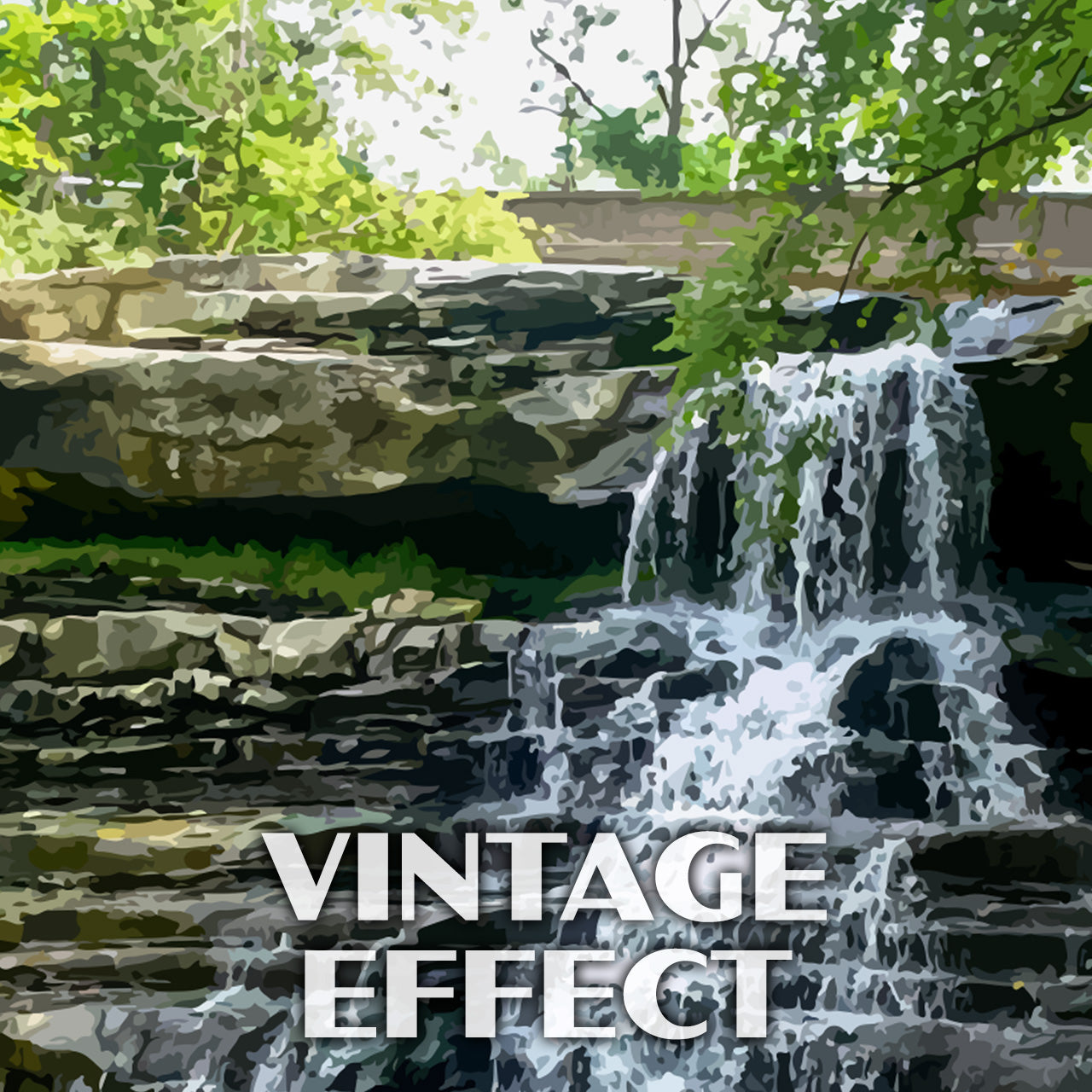 Cuyahoga Valley National Park Poster-WPA (Brandywine Falls)