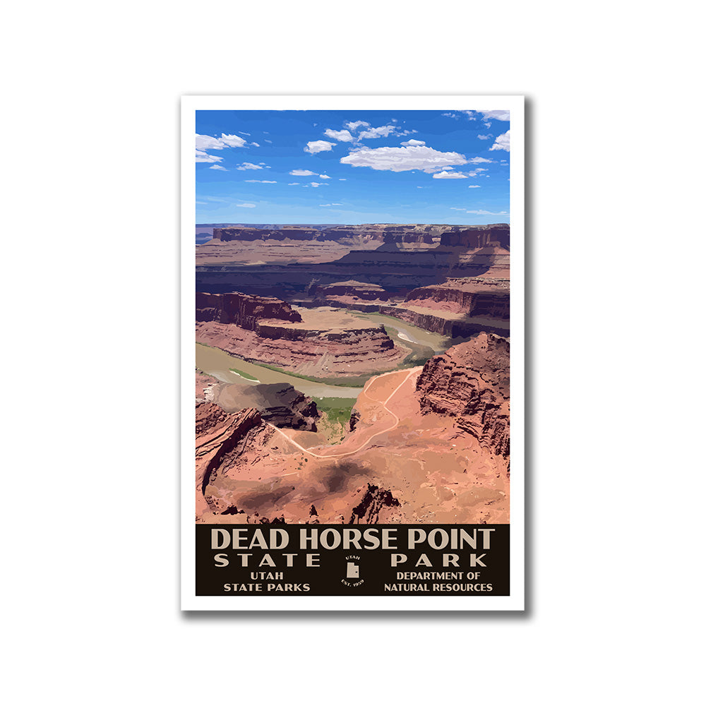 Dead Horse Point State Park Poster-WPA (Overlook)