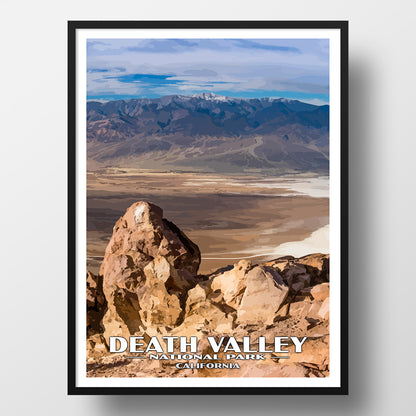 Death Valley National Park Poster-WPA (Dantes View)