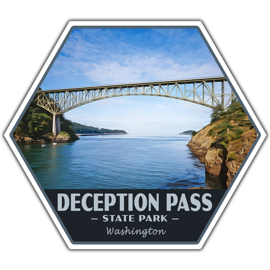 Deception Pass state park sticker