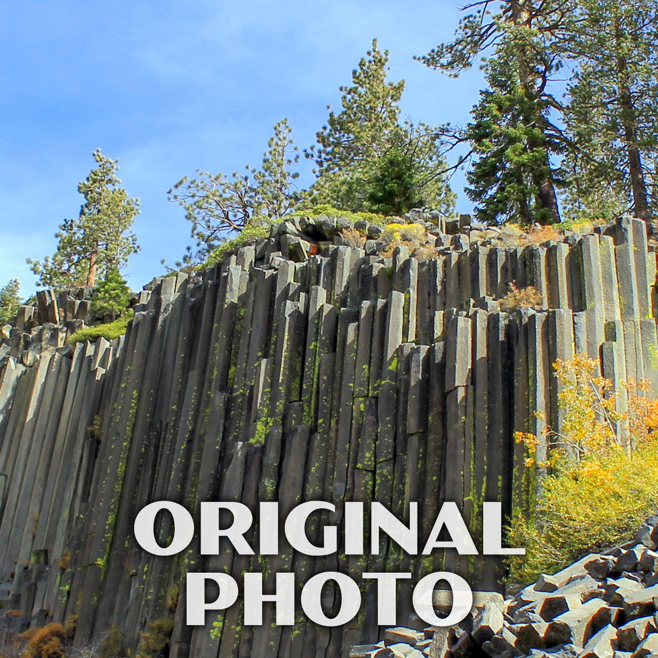 Devils Postpile National Monument Poster-WPA (Devils Postpile)