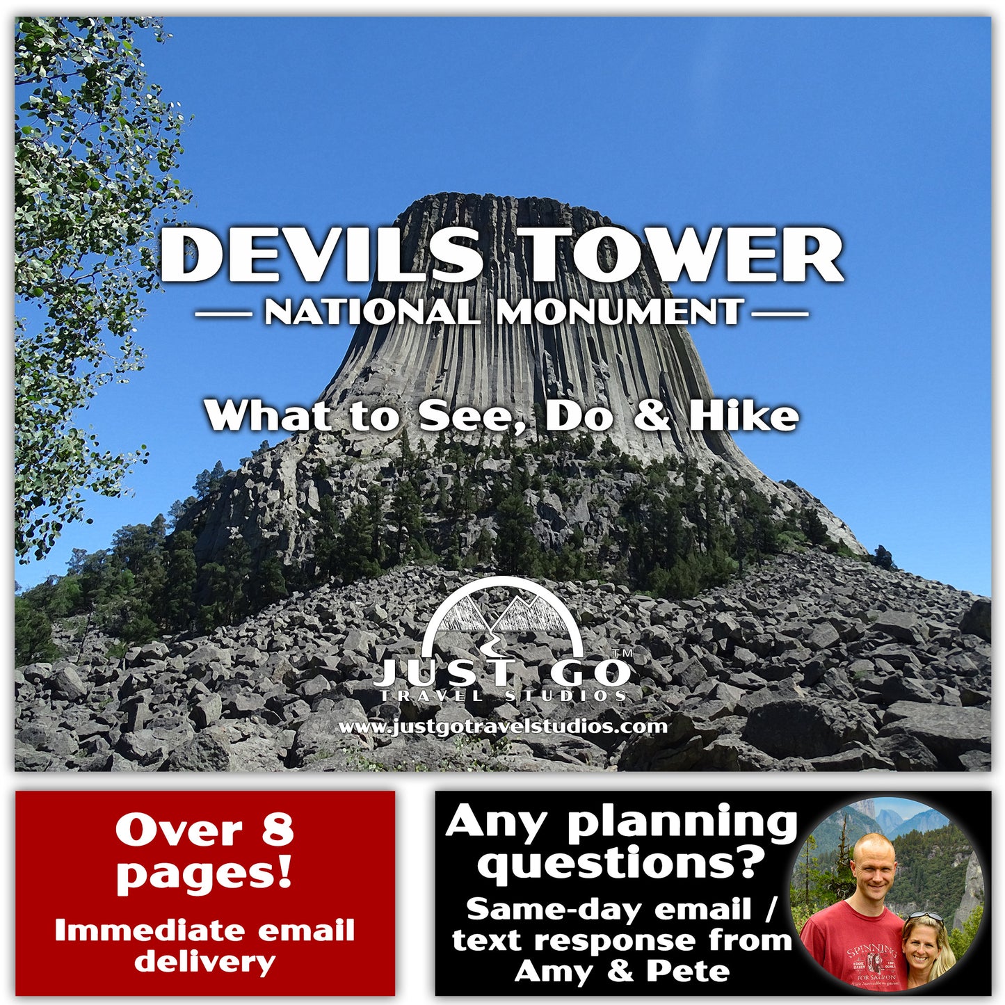 Devils Tower National Monument Itinerary (Digital Download)