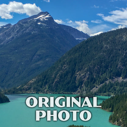 North Cascades National Park Poster-WPA (Diablo Lake)