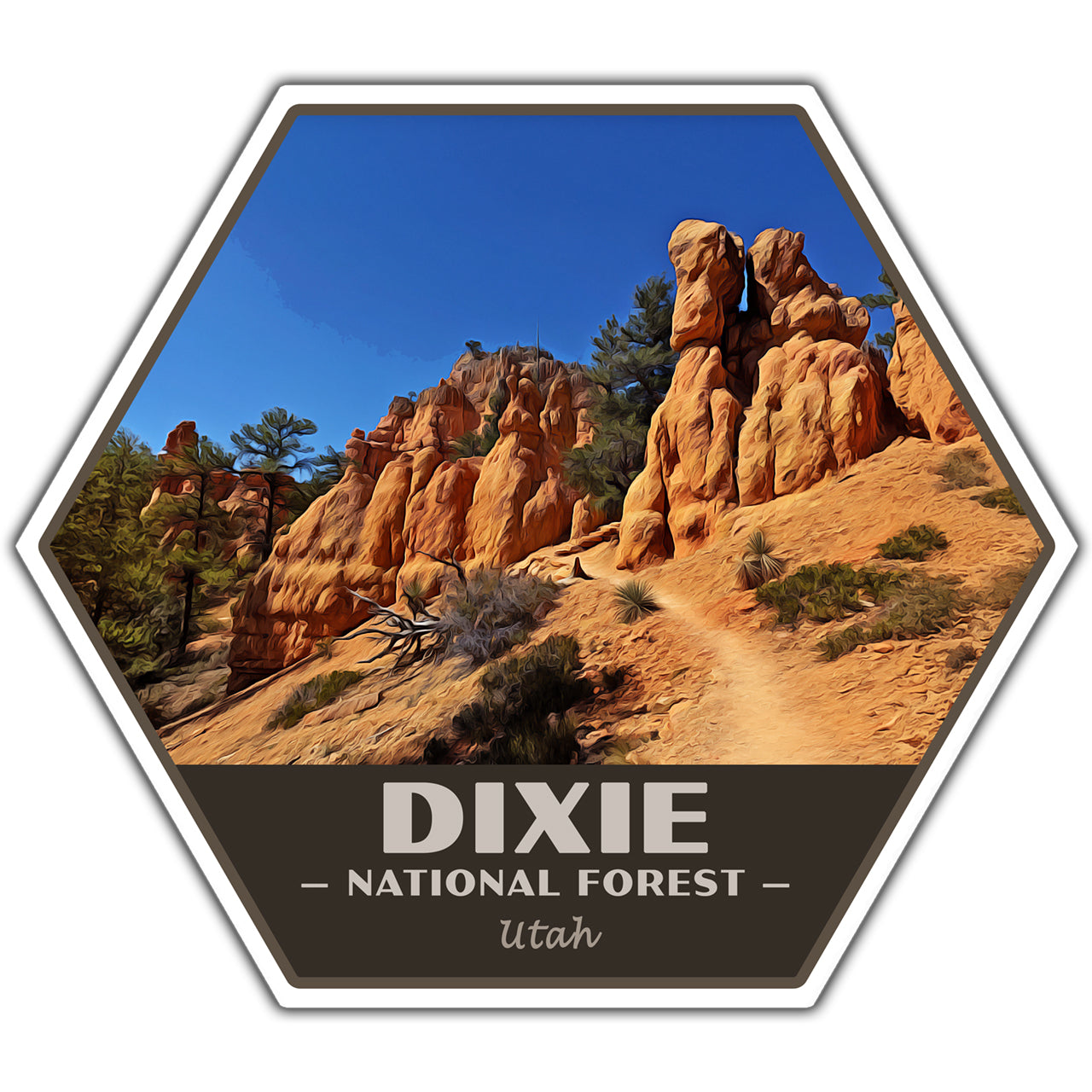 Dixie national forest sticker