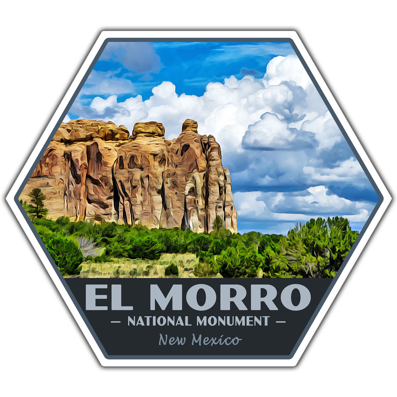 El Morro national monument sticker