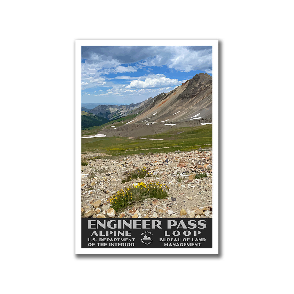 Uncompahgre National Forest Poster-WPA (Engineer Pass)