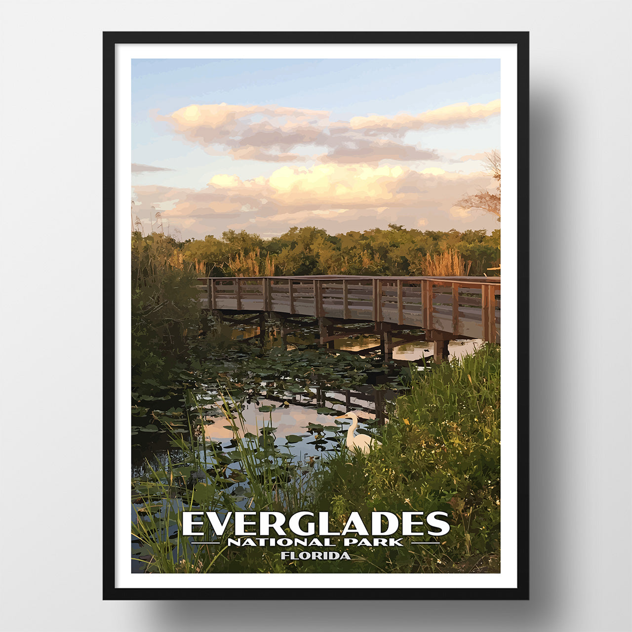 Everglades National Park Poster - WPA (Anhinga Trail)